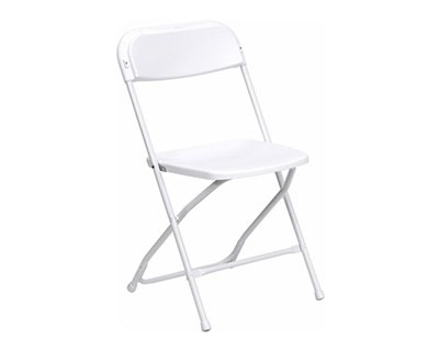 foldable white chair