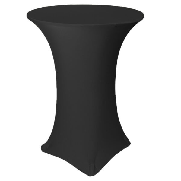 black spandex table linen
